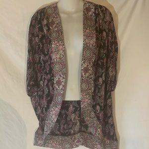 Kimono Style jacket, OS, paisley print Miami